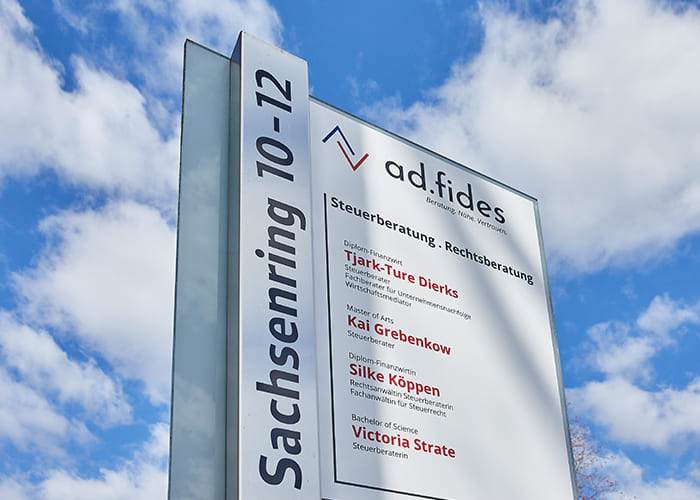 ad.fides Schild